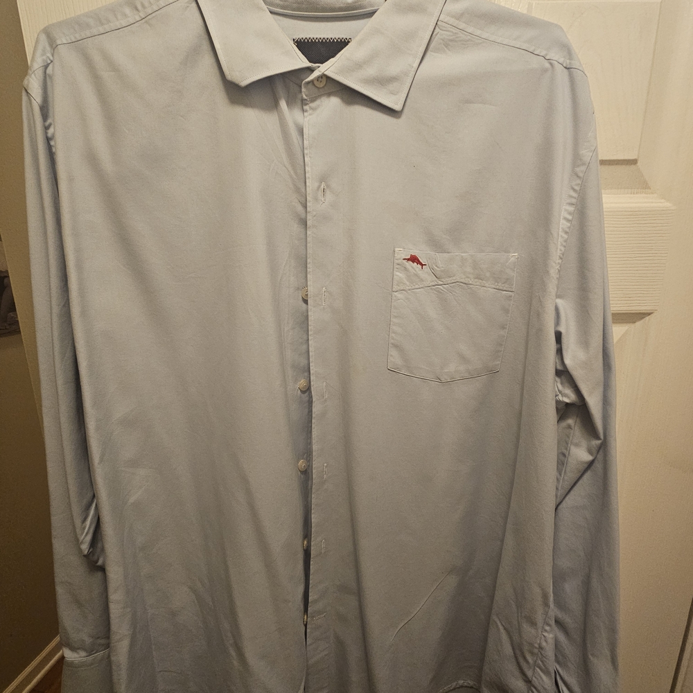 Tommy Bahama Light Blue Casual Button Down Shirt